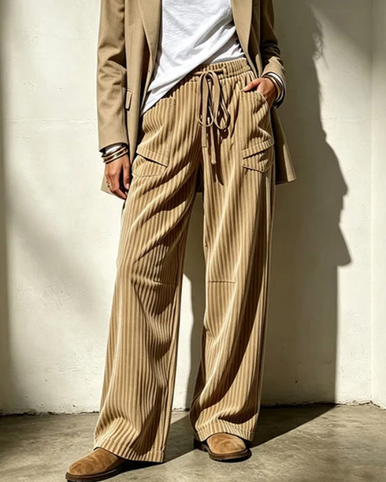 Pantalon Poche Cordon Long