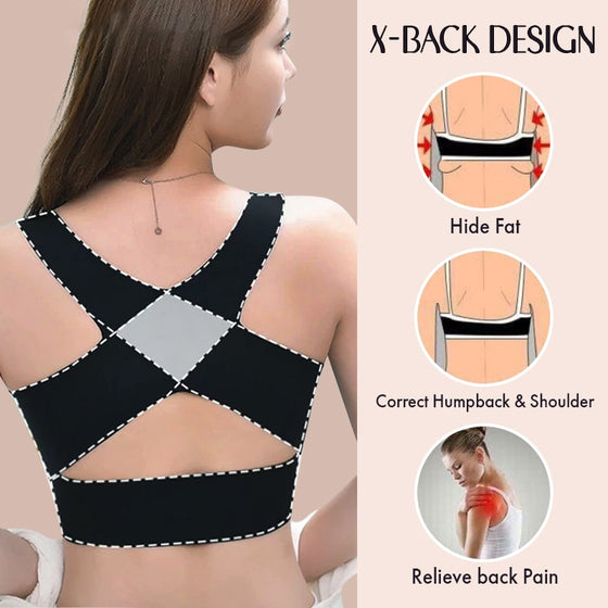 Soutien-gorge Push-up Sans Couture à Soutien Dorsal