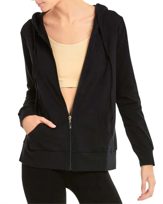 Manteau Fermeture Éclair Cordon Capuche