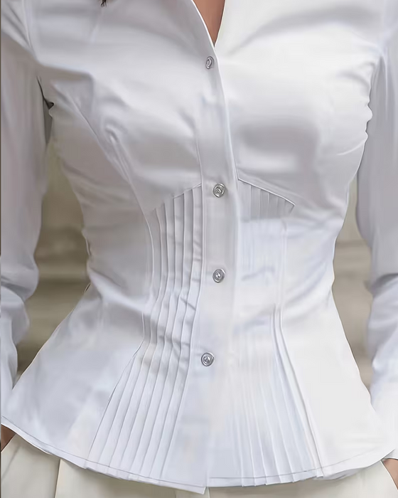Chemise Taille Froncée Ajustée