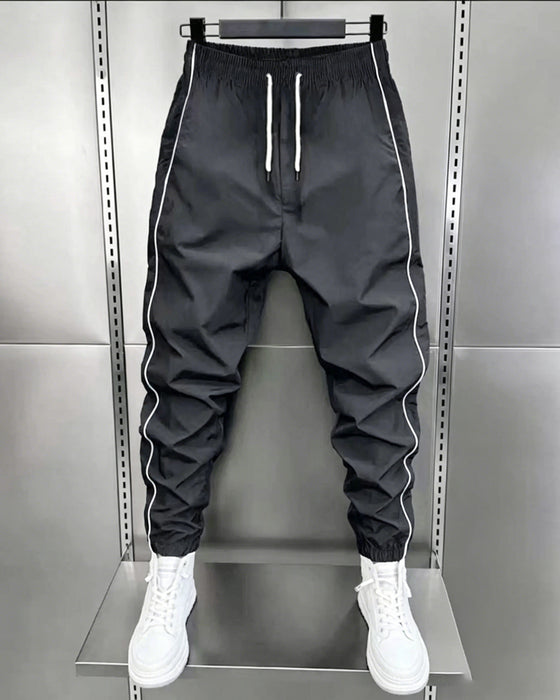 Pantalon Homme Décontracté Taille Mi-Haut