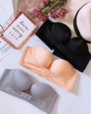 Soutien-gorge sans bretelles avec boucle sur le devant