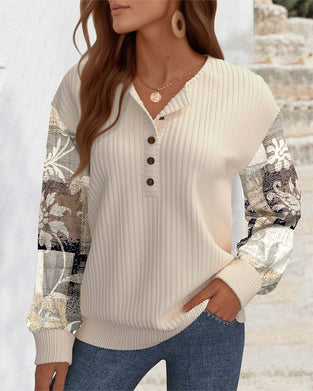 Sweat À Capuche Décontracté À Imprimé Floral Et Patchwork