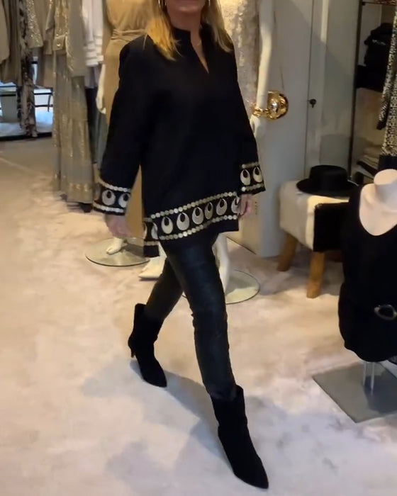 Blouse Positionné Imprimé Loose