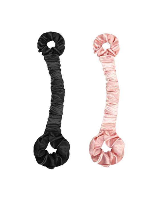 Bigoudi Sans Chaleur En Satin Multifonction Et Élastique À Cheveux Non
