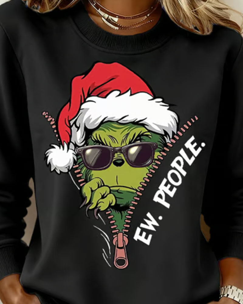 Sweat Noël Imprimé Casual