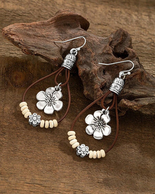 Boucles D'oreilles Pendantes Style Bohème Coloré Vintage Perlé