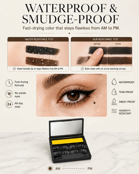3-In-1 Eyeliner Und Wimpernstempel-Set
