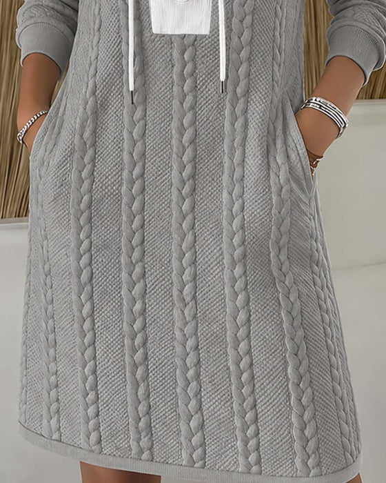 Robe Attacher Mode Bloc De Couleur