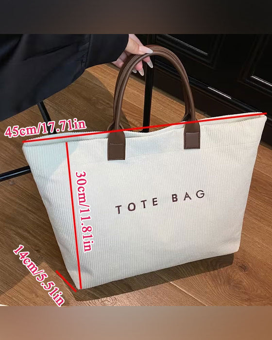 Sac Imprimé Lettre Tote