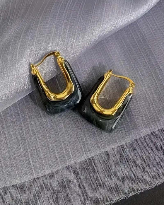 Boucles D'oreilles Vintage En Forme De U