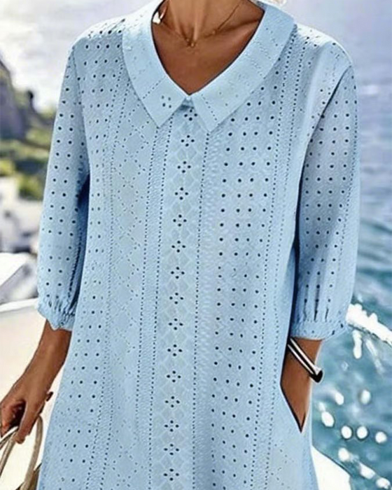 Robe Baby Doll Encolure Évidée