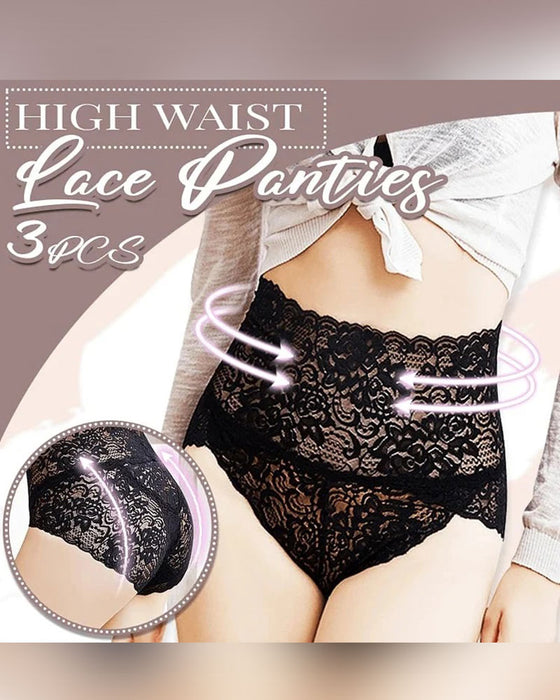 Culotte Haute Taille Jolie Dentelle