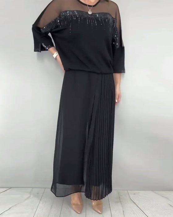 Blouse Maillage Éclaté Loose