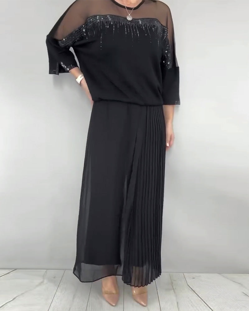 Blouse Maillage Éclaté Loose