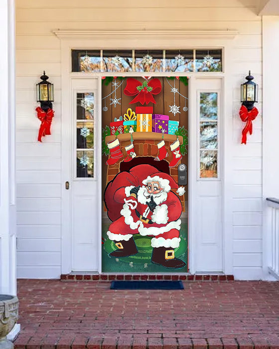 🌟2025 Décoration de Porte d'Entrée Pour Noël Et Halloween