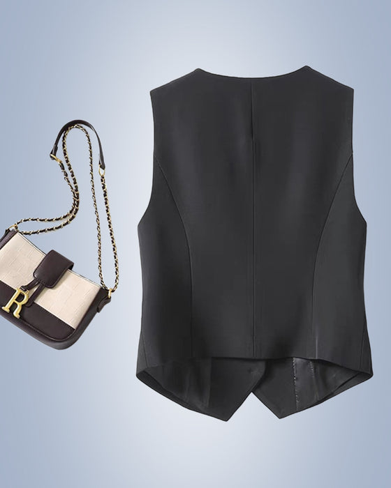 Veste de costume pour femme de couleur unie