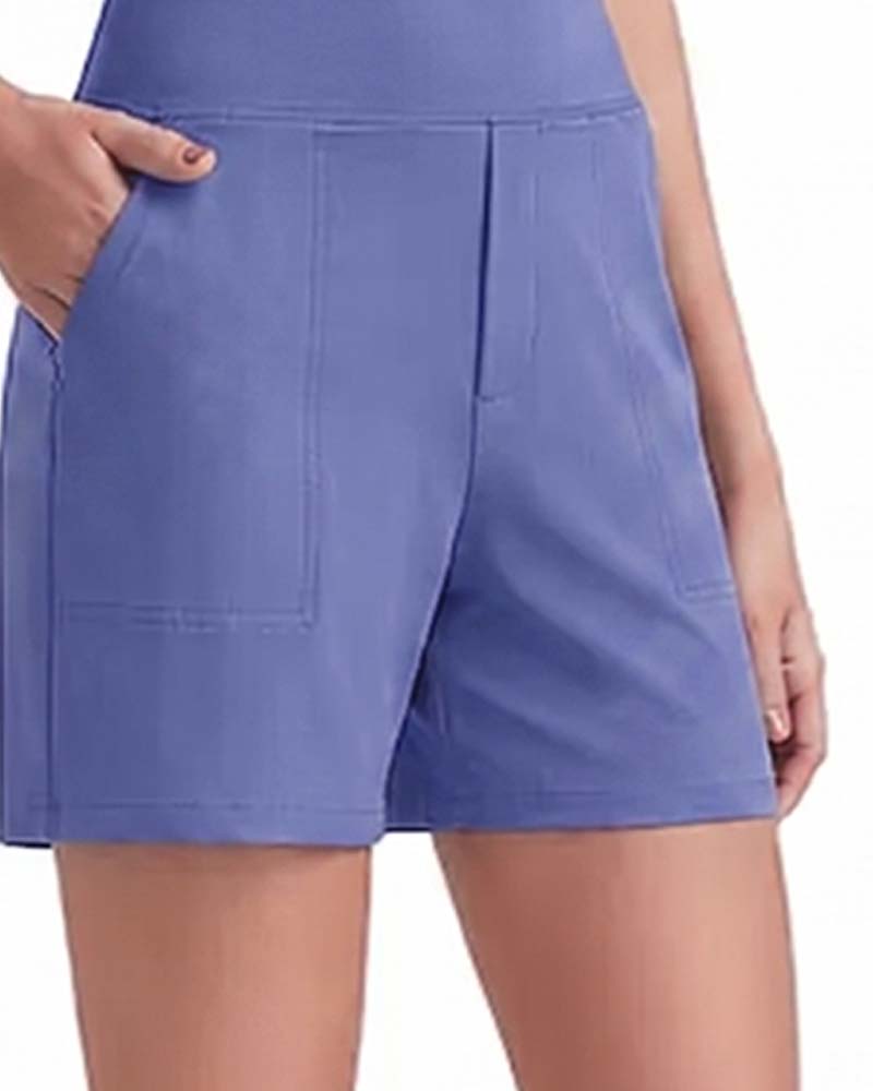 Short Taille Haute Athlétique Course