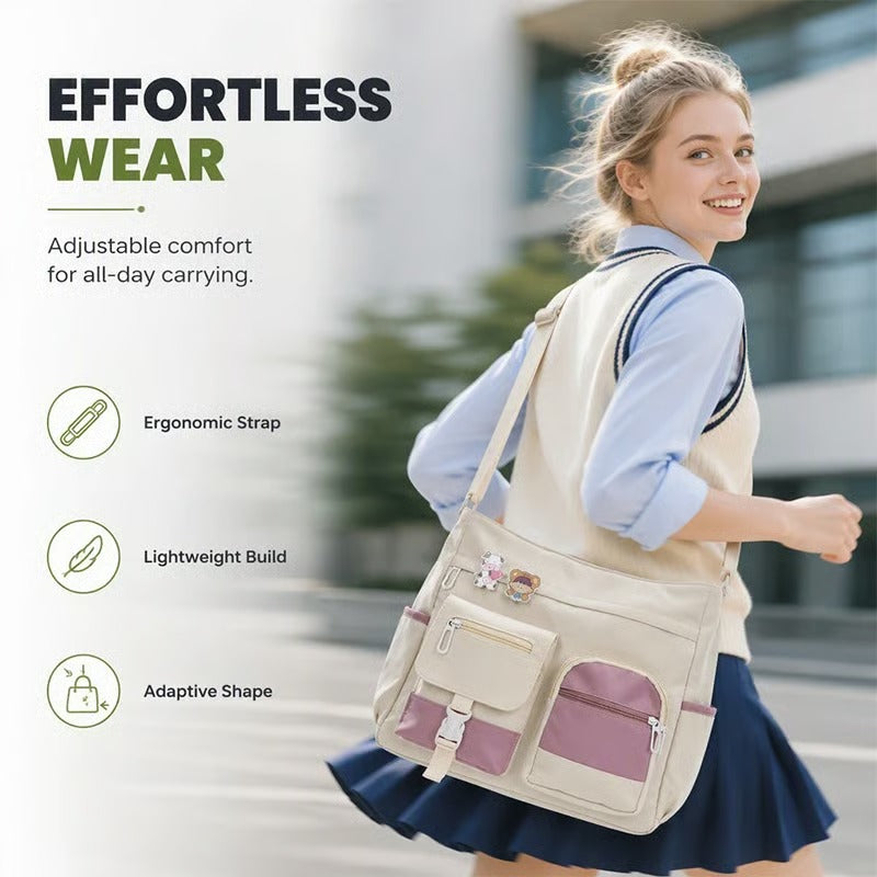 Sac Spacieux Toile Tote Compartiments