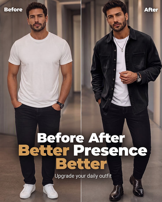 👔 Veste Chemise Décontractée En Velours Côtelé Pour Homme – Texture Classique Rencontre Confort Quotidien