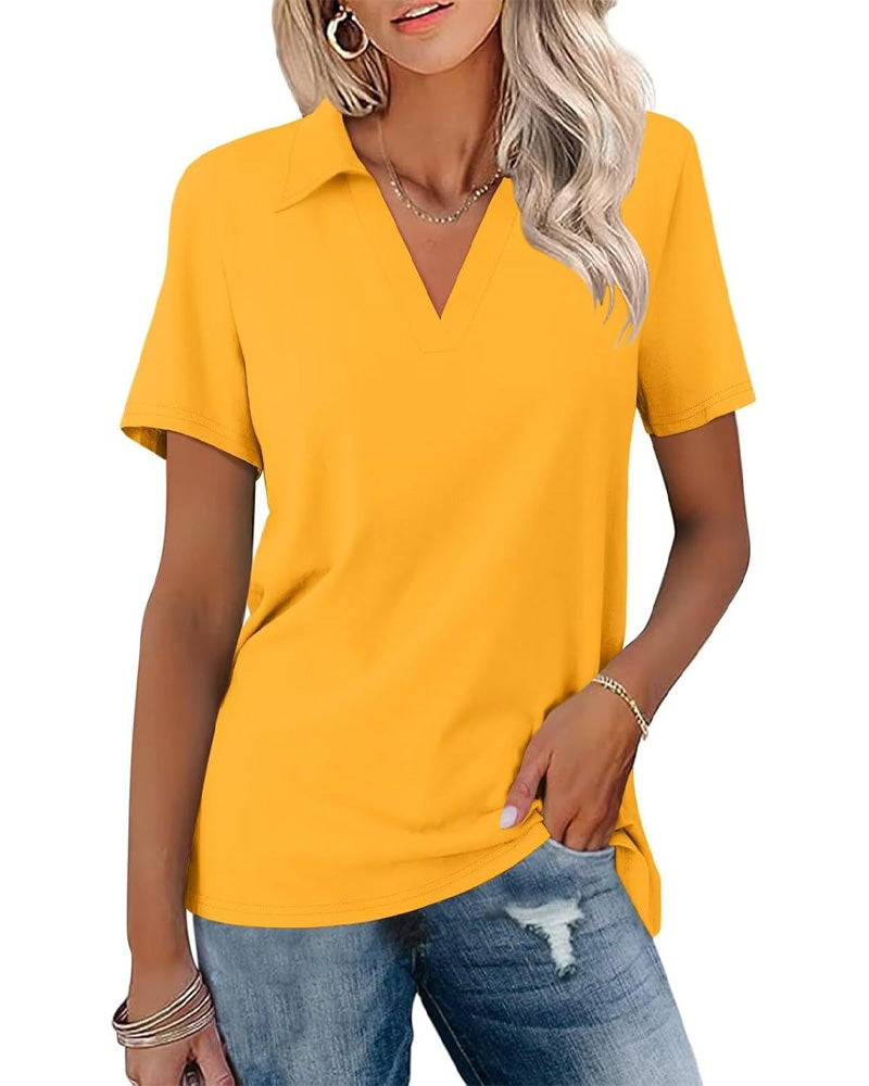 T-Shirt Manche Courte Col V Polo