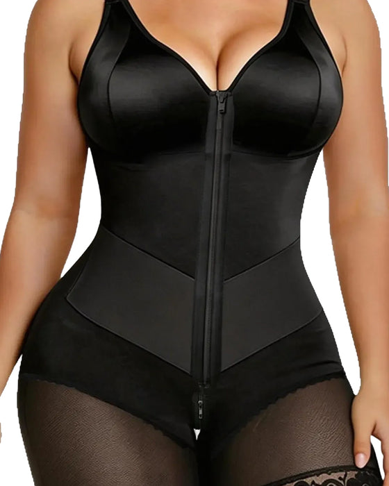Body Gainant Femme Fermeture Éclair Dentelle Contrôle Du Ventre