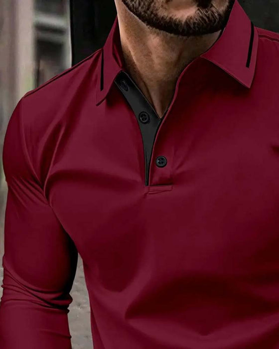 T-Shirt Col En V Côtelé Unie Homme