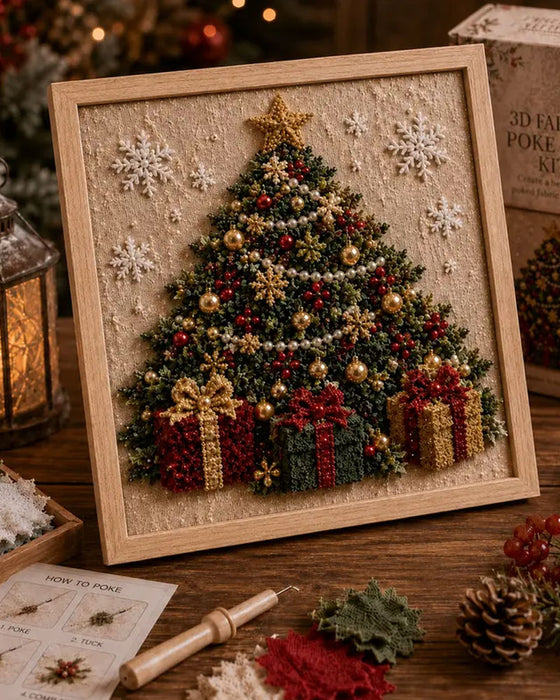 Kit DIY Tissu De Feutrage À L'aiguille De Noël