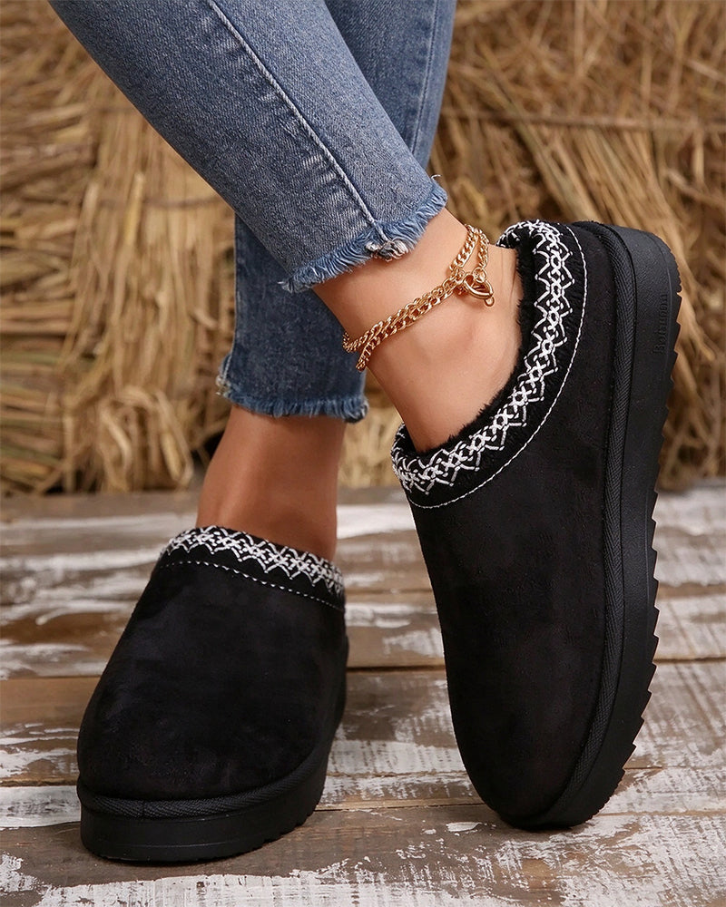 Femme Chaussons Slip-On