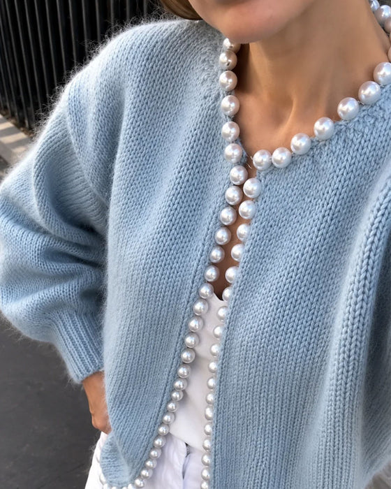 Cardigan Doux Perle Pull
