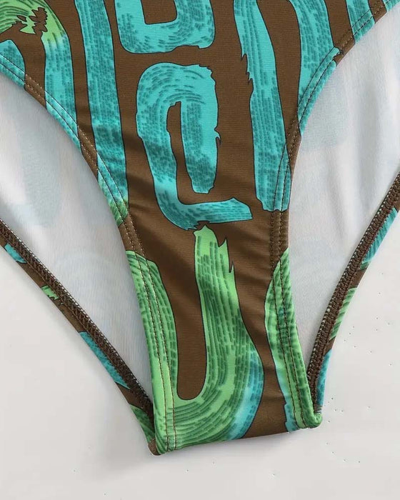 Maillot De Bain Sexy Une Pièce Bretelles