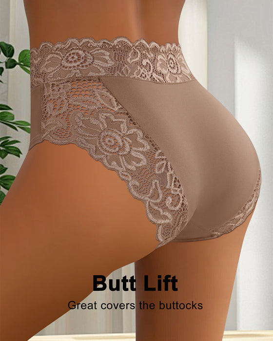 Culotte Sexy Dentelle Taille Moyenne-3