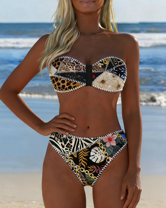 Bikini Bloc De Couleur Bralette