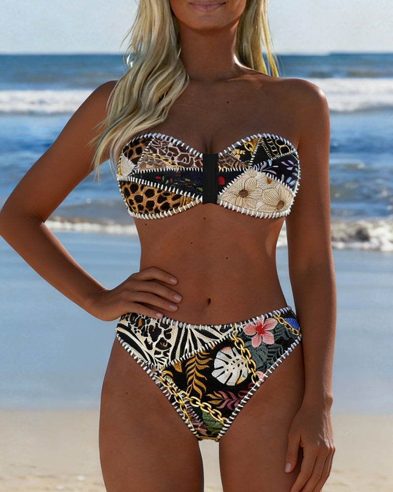 Bikini Bloc De Couleur Bralette