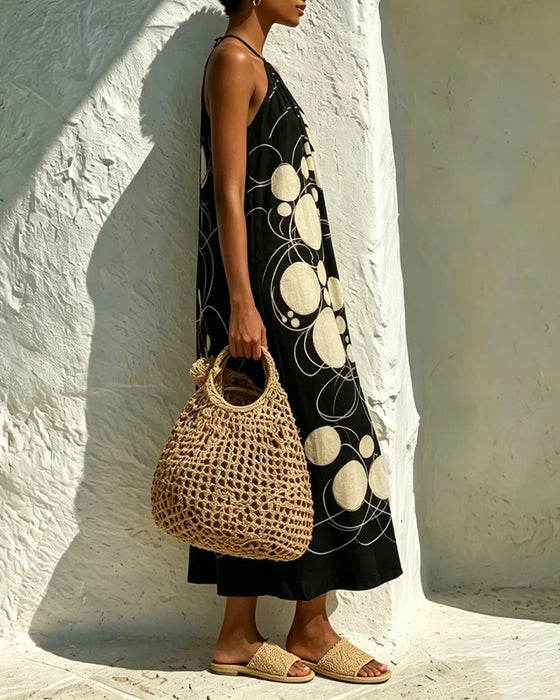 Robe Col Nu Pois Chic