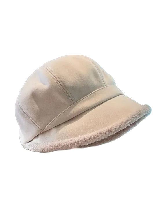 Chapeau Femme Uni Peluche Pêcheur Chaud