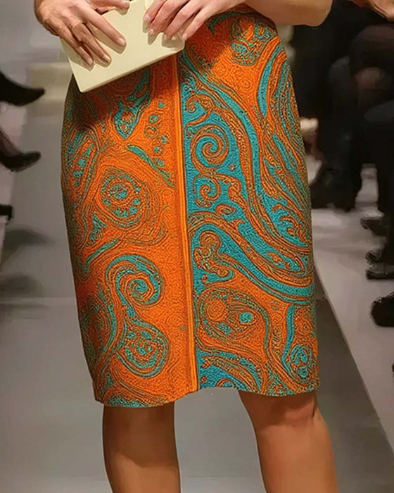 Robe Décontractée Manches Papillon Droite