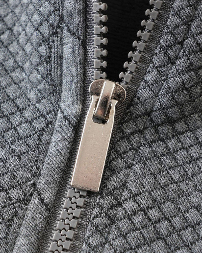 🔥Offres Spéciales – Pull Décontracté À Demi-Zip En Maille Torsadée Pour Homme