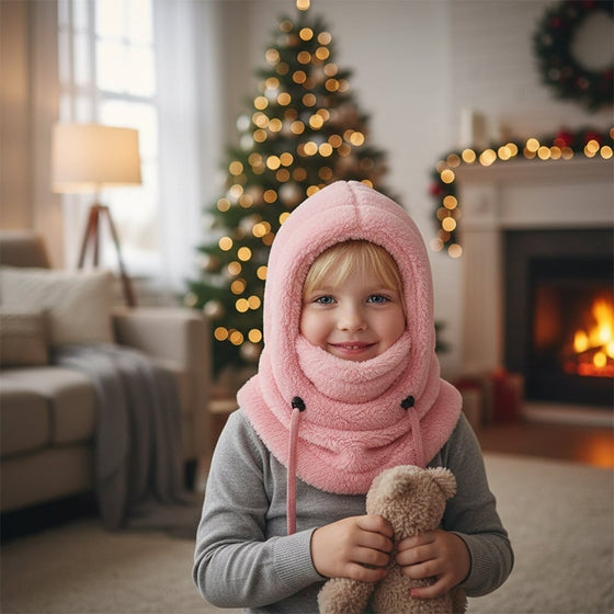 Cagoule D'hiver Polaire 3-En-1 Pour Enfants