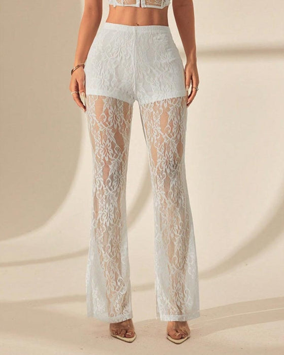 Pantalon Uni Patchwork Double Couche