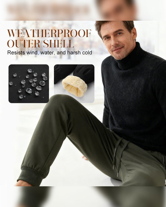 Pantalon Homme Doublure Chaude Imperméable Cordon