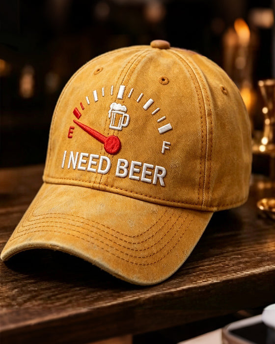 Casquette De Baseball Brodée Bière Tableau De Bord