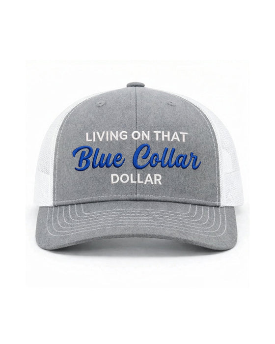 Chapeau Col Bleu Dollar Trucker – Fier Casquette Vêtement De Travail