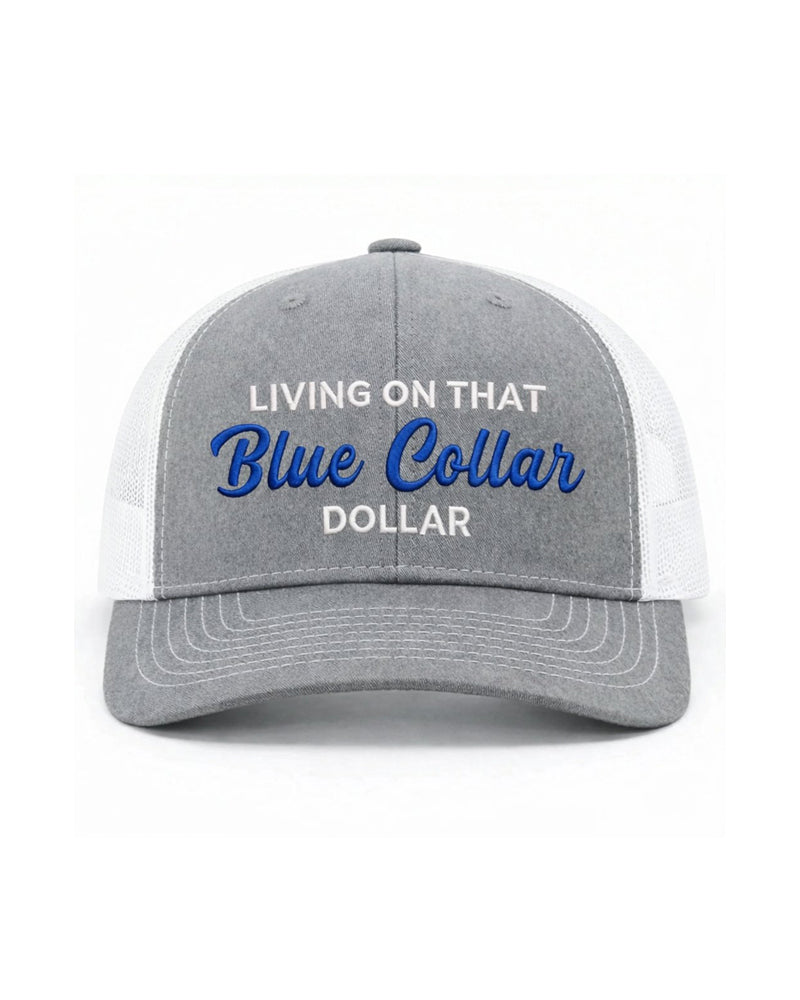 Chapeau Col Bleu Dollar Trucker – Fier Casquette Vêtement De Travail