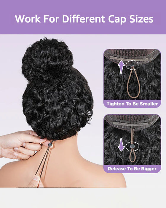 Perruques Pré-Soyeuses Lisses Faciles À Porter Sans Colle