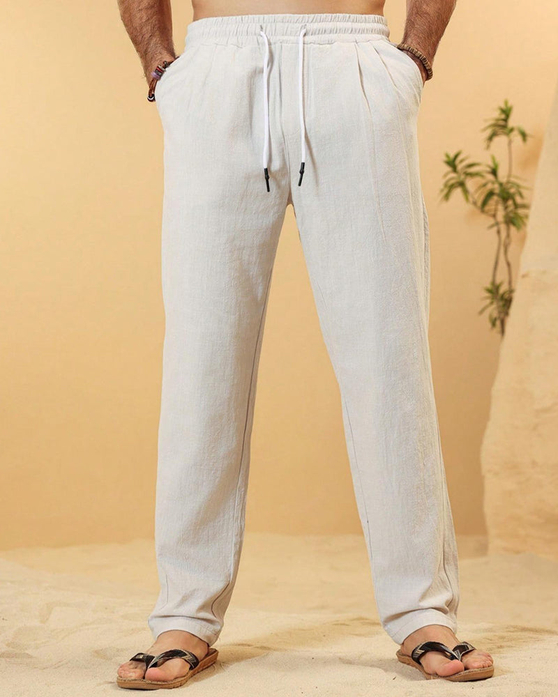 Pantalons Élastique Taille Cordon Effilé