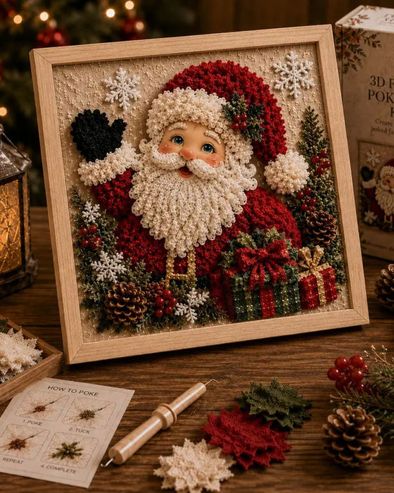 Kit DIY Tissu De Feutrage À L'aiguille De Noël