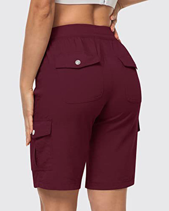 Shorts Femmes Short Cargo Séchage Rapide Avec Poches