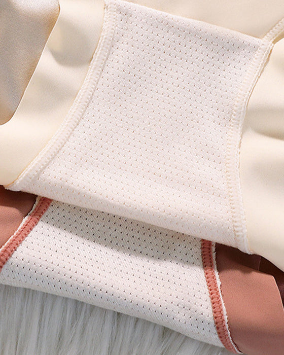 Culotte Femme Taille Haute En Satin Soie Glacée Sans Couture Effet Push-Up Et Gainant