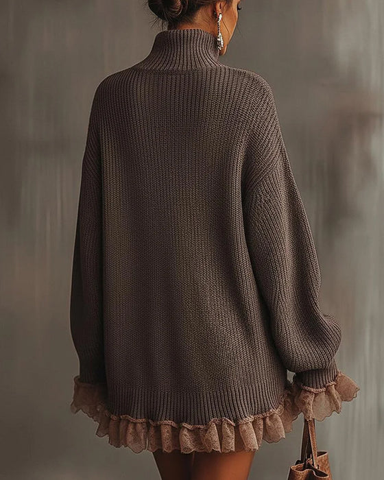 Ensemble Avec Style Élégant, Couche de Pull Et Robe Camisole